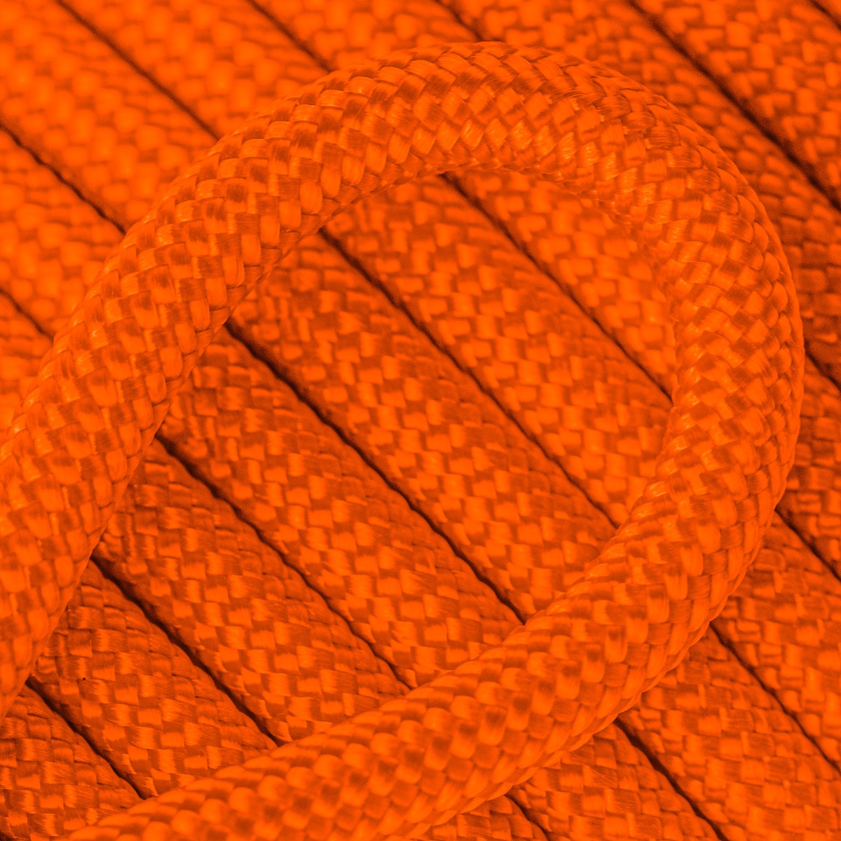 Neon Orange 6mm 100% Recycled Polyester Rope (rPET)
