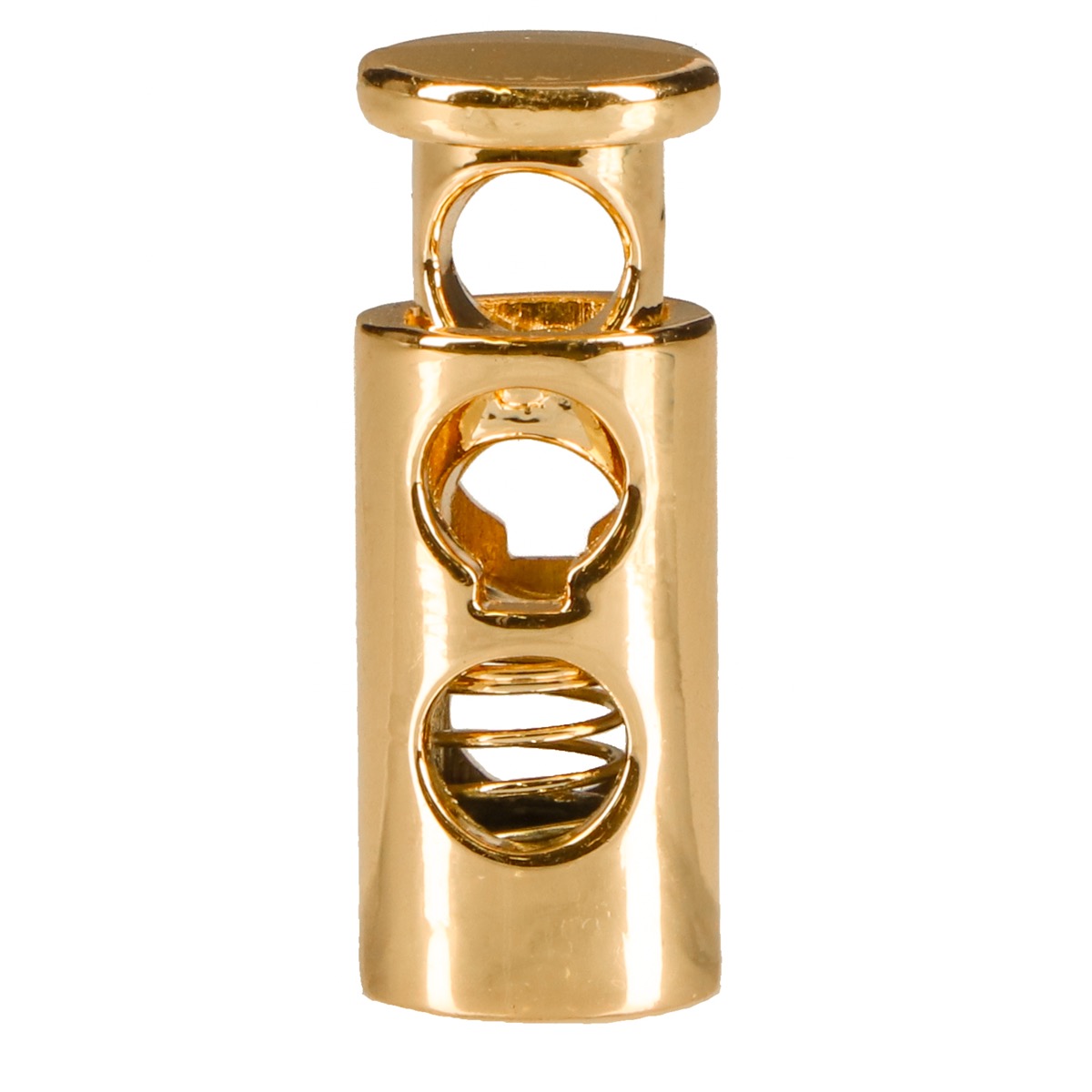 Cord Lock Metal Gold 4 mm