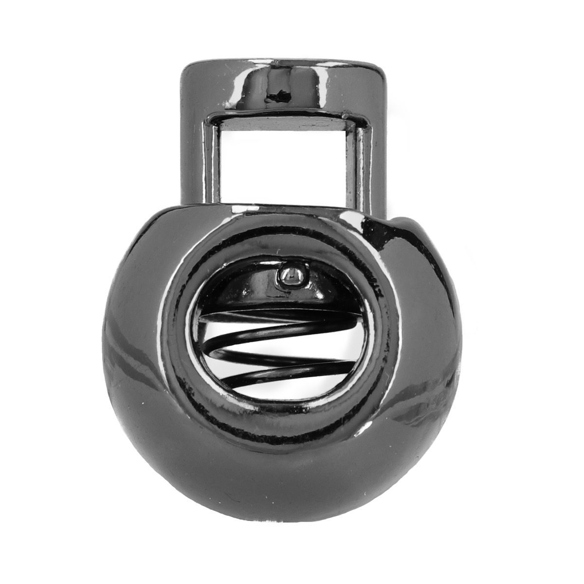 Metal Cord Lock Round 5 mm Gun Metal