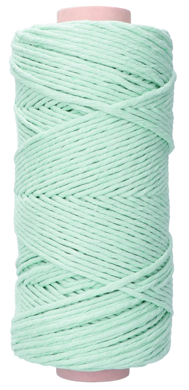 Makromecity 3 mm x 328 feet 29 Colors Available Single Strand Macrame Cord 3mm Single Strand Ecru Cotton Cord for Macrame Art & Crafts for Wall Hangings Ecru Keychains 
