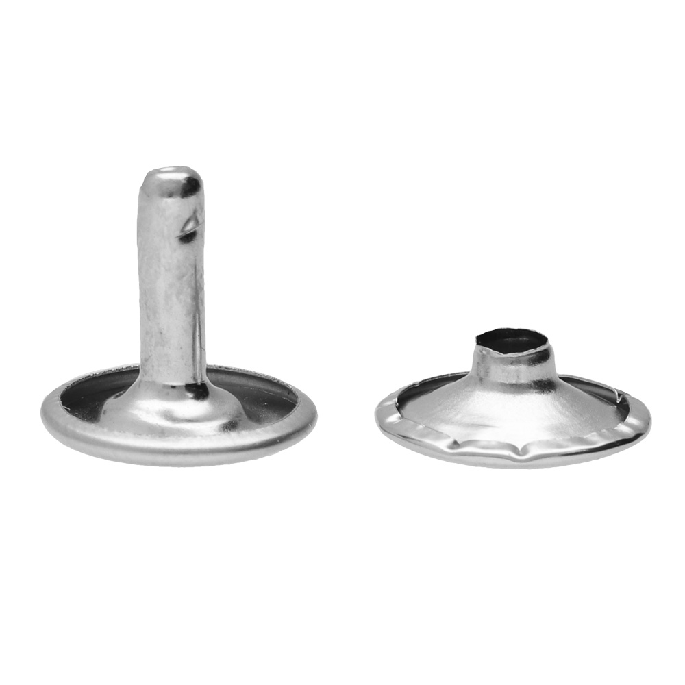 Dubbele Kap Klinknagel 'Stainless Steel' 12 mm