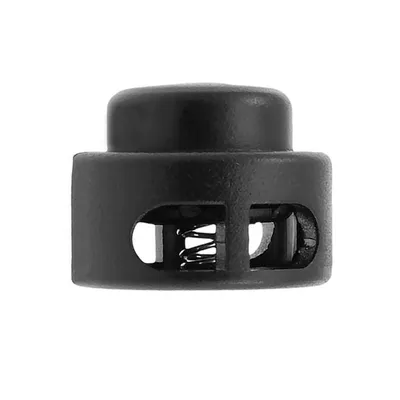 Single Hole Plastic Cord Lock Toggle Buckle Shock Cord Stoppers Lace Locks 
