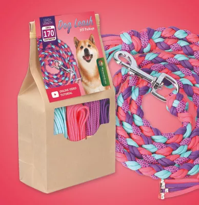 Diy Kit Purplelicious Make Your Own Dog Leash - Diy Paracord Dog Leash With Carabiner