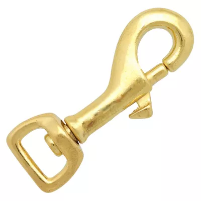 Pack of 2 10cm Heavy Duty Brass Double Ended Trigger Clips Snap Hook 